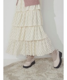 レースティアードスカート