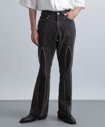 HARE | フロントカットオフスリムデニム(HARE)(デニムパンツ)