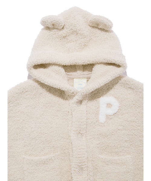 gelato pique（ジェラートピケ）の「【ONLINE限定カラーあり】【BABY】パウダーベアポンチョ（その他ベビーウェア・キッズ・ブルー/ピンク/ベージュ・70/80）」の6枚目の写真