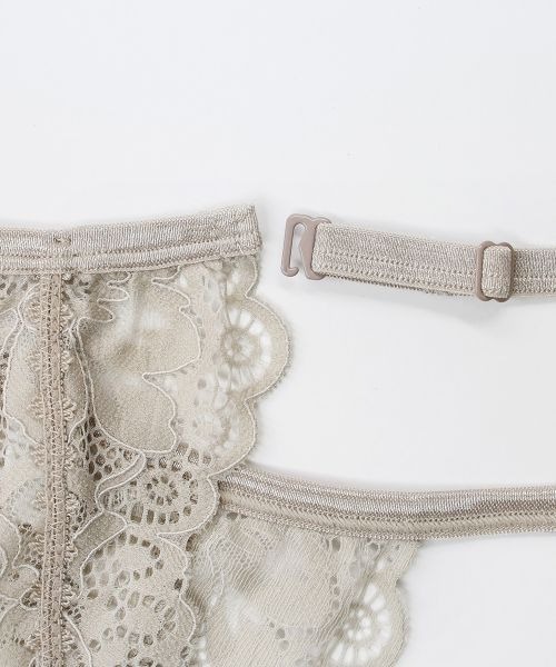 ANNEBRA(アンブラ)の「Pleat レースガーターベルト(その他アンダーウェア/インナー・レディース・ライトブルー/ベージュ・F)」の10枚目の写真