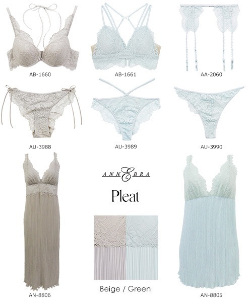 ANNEBRA(アンブラ)の「Pleat レースガーターベルト(その他アンダーウェア/インナー・レディース・ライトブルー/ベージュ・F)」の11枚目の写真