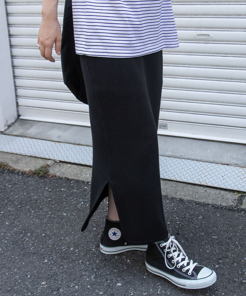 FORK&SPOON（フォークアンドスプーン）の「FORK&SPOON　ツイルジャガードニットスカート（スカート・レディース・ブラック/グレー系その他・1/2）」の5枚目の写真