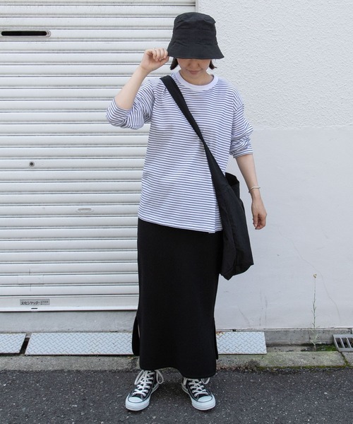 FORK&SPOON（フォークアンドスプーン）の「FORK&SPOON　ツイルジャガードニットスカート（スカート・レディース・ブラック/グレー系その他・1/2）」の7枚目の写真