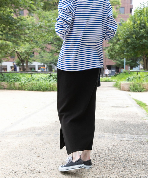 FORK&SPOON（フォークアンドスプーン）の「FORK&SPOON　ツイルジャガードニットスカート（スカート・レディース・ブラック/グレー系その他・1/2）」の9枚目の写真