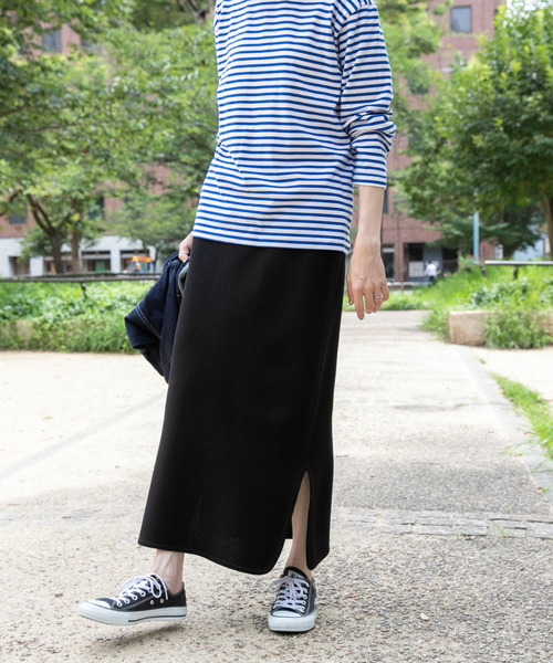 FORK&SPOON（フォークアンドスプーン）の「FORK&SPOON　ツイルジャガードニットスカート（スカート・レディース・ブラック/グレー系その他・1/2）」の11枚目の写真