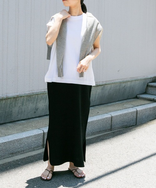 FORK&SPOON（フォークアンドスプーン）の「FORK&SPOON　ツイルジャガードニットスカート（スカート・レディース・ブラック/グレー系その他・1/2）」の18枚目の写真