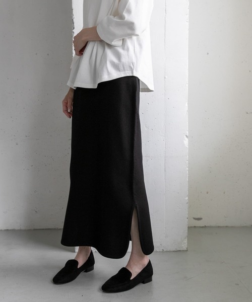 FORK&SPOON（フォークアンドスプーン）の「FORK&SPOON　ツイルジャガードニットスカート（スカート・レディース・ブラック/グレー系その他・1/2）」の21枚目の写真