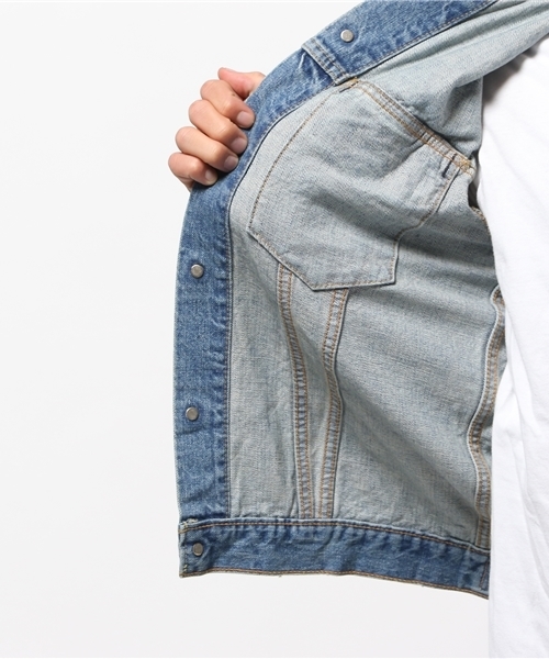 orSlow（オアスロウ）の「orslow×BEAMS / 別注 ダメージ デニムジャケット （デニムジャケット・メンズ・インディゴブルー・M(2)/S(1)/L(3)）」の10枚目の写真