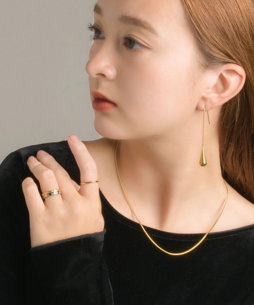muku(ムク)の「金属アレルギー対応 ジルコニアハニカムリング/サージカルステンレス/316L(リング・レディース・シルバー/ゴールド・11)」の10枚目の写真
