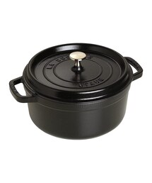 212 KITCHEN STORE(�g�D�����g�D�L�b�`���X�g�A)�̃s�R�E�R�R�b�g ���E���h 24cm BK ��staub �X�g�E�u��(��/�t���C�p��)