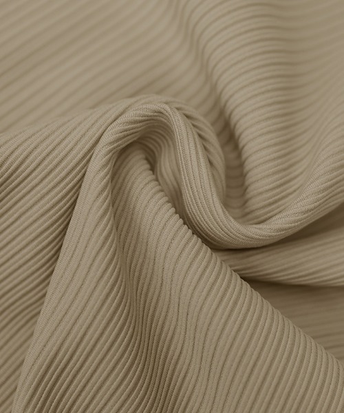 select MOCA(セレクトモカ)の「キーネックリップルワイドスリーブトップス(Tシャツ/カットソー・レディース・ベージュ/ブラック/チャコールグレー/ブラウン/ライトカーキ・FREE)」の22枚目の写真