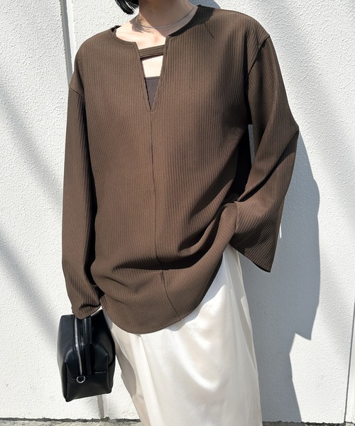 kg83① C.E (シーイー) DBL KNIT HALF ZIP LONG SLEEVE CES28CS16 (CES28CS16