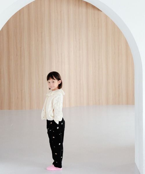 LOWRYS FARM(ローリーズファーム)の「スカシアミカーディガン 967451(ニット/セーター・キッズ・アイボリー/レッド/ネイビー・130cm/110cm/120cm/140cm/150cm)」の5枚目の写真