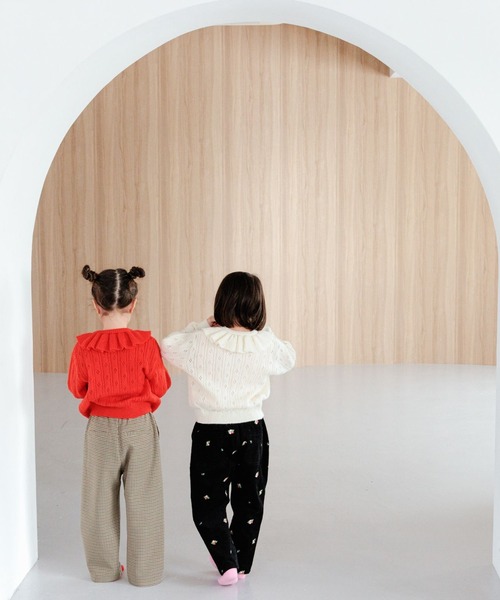 LOWRYS FARM(ローリーズファーム)の「スカシアミカーディガン 967451(ニット/セーター・キッズ・アイボリー/レッド/ネイビー・130cm/110cm/120cm/140cm/150cm)」の15枚目の写真