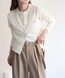 fredy emue | 刺繍入り天竺クルーネックカーディガン(カーディガン/ボレロ)