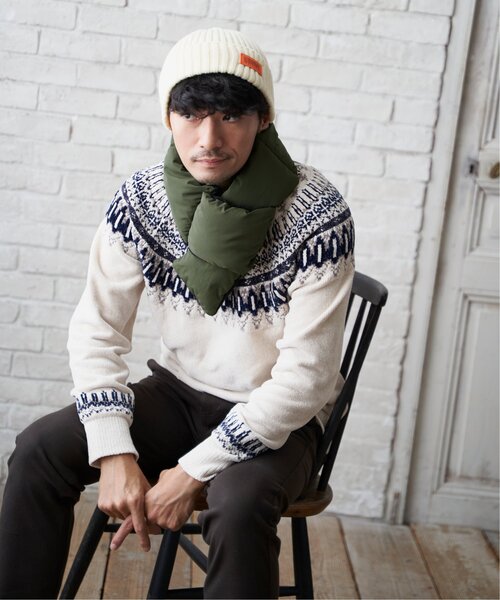 ikka（イッカ）の「中綿マフラー（マフラー・メンズ・オリーブ/ネイビー/ブラック・FREE）」の12枚目の写真