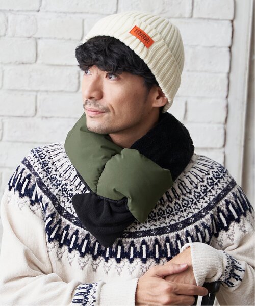 ikka（イッカ）の「中綿マフラー（マフラー・メンズ・オリーブ/ネイビー/ブラック・FREE）」の13枚目の写真