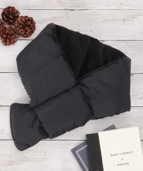 ikka（イッカ）の「中綿マフラー（マフラー・メンズ・オリーブ/ネイビー/ブラック・FREE）」の2枚目の写真