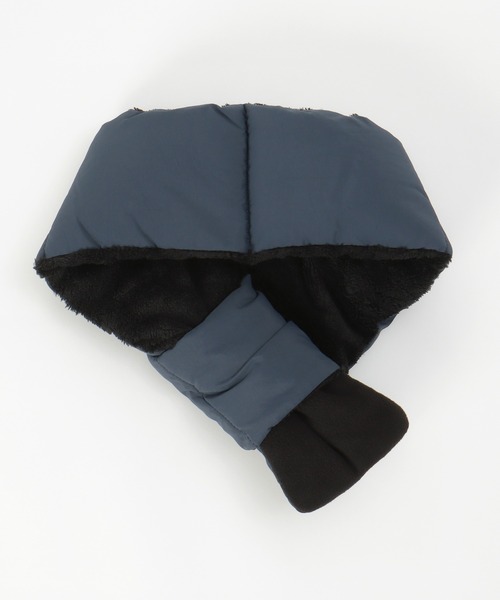 ikka（イッカ）の「中綿マフラー（マフラー・メンズ・オリーブ/ネイビー/ブラック・FREE）」の6枚目の写真