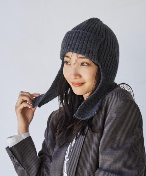 coen(コーエン)の「ニットイヤーワッチ(ニットキャップ/ビーニー・レディース・ダークグレー/ブラウン・FREE)」の3枚目の写真