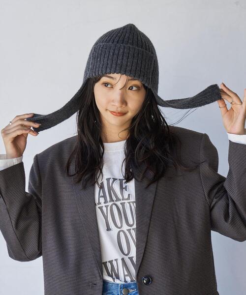 coen(コーエン)の「ニットイヤーワッチ(ニットキャップ/ビーニー・レディース・ダークグレー/ブラウン・FREE)」の4枚目の写真