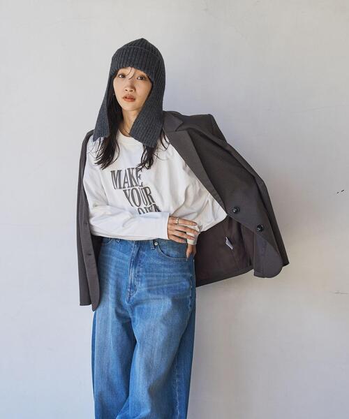 coen(コーエン)の「ニットイヤーワッチ(ニットキャップ/ビーニー・レディース・ダークグレー/ブラウン・FREE)」の6枚目の写真