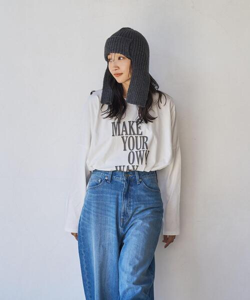 coen(コーエン)の「ニットイヤーワッチ(ニットキャップ/ビーニー・レディース・ダークグレー/ブラウン・FREE)」の7枚目の写真