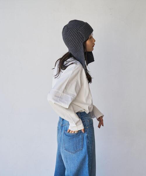 coen(コーエン)の「ニットイヤーワッチ(ニットキャップ/ビーニー・レディース・ダークグレー/ブラウン・FREE)」の8枚目の写真