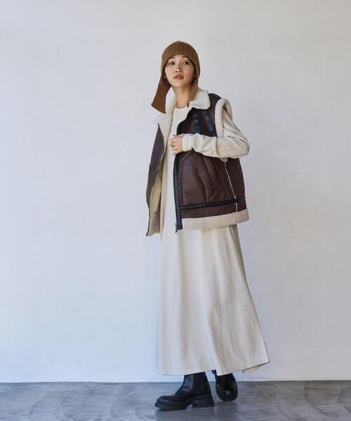 coen(コーエン)の「ニットイヤーワッチ(ニットキャップ/ビーニー・レディース・ダークグレー/ブラウン・FREE)」の15枚目の写真