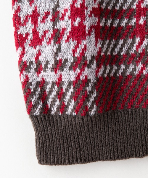 BEVERLY HILLS POLO CLUB/ビバリーヒルズポロクラブ 】モヘアタッチ柄