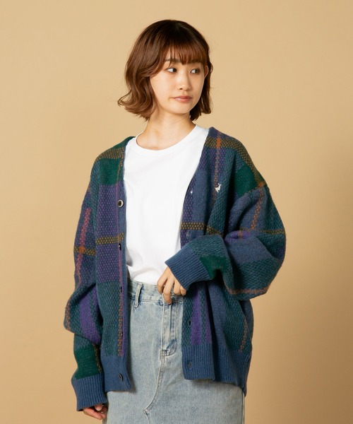 BEVERLY HILLS POLO CLUB/ビバリーヒルズポロクラブ 】モヘアタッチ柄