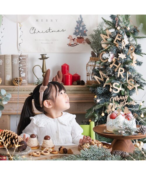 BREEZE(ブリーズ)の「クリスマス ウッドオーナメント(文字)(コスチューム/パーティーグッズ・レディース・マルチ・FREE)」の2枚目の写真