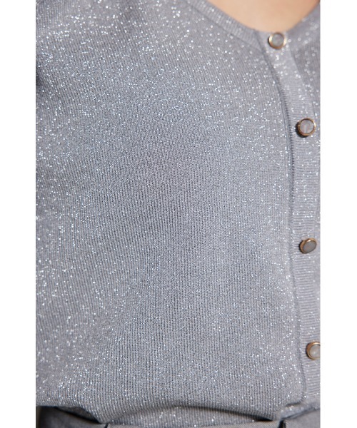 rienda（リエンダ）の「ディープタックショルダーVネックニットトップス（ニット/セーター・レディース・グリーン/ブラック/シルバー/グレイッシュベージュ/ベージュ・FREE）」の18枚目の写真