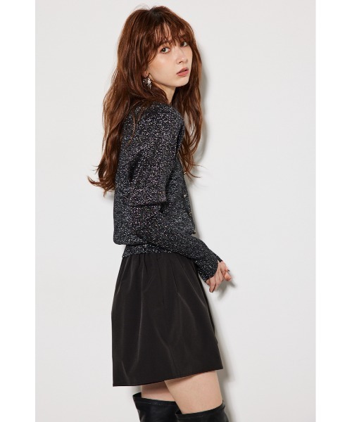 rienda（リエンダ）の「ディープタックショルダーVネックニットトップス（ニット/セーター・レディース・グリーン/ブラック/シルバー/グレイッシュベージュ/ベージュ・FREE）」の9枚目の写真