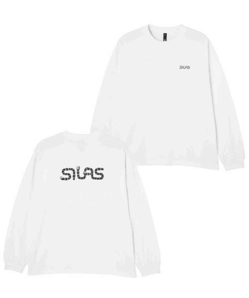 SILAS(サイラス)の「WORM LOGO WIDE L/S TEE(Tシャツ/カットソー・メンズ・ブラック/グリーン/ホワイト・XL/M/L)」の1枚目の写真