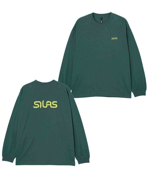 SILAS(サイラス)の「WORM LOGO WIDE L/S TEE(Tシャツ/カットソー・メンズ・ブラック/グリーン/ホワイト・XL/M/L)」の3枚目の写真