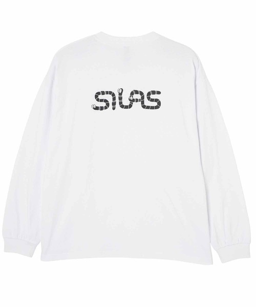 SILAS(サイラス)の「WORM LOGO WIDE L/S TEE(Tシャツ/カットソー・メンズ・ブラック/グリーン/ホワイト・XL/M/L)」の5枚目の写真
