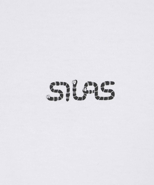 SILAS(サイラス)の「WORM LOGO WIDE L/S TEE(Tシャツ/カットソー・メンズ・ブラック/グリーン/ホワイト・XL/M/L)」の7枚目の写真