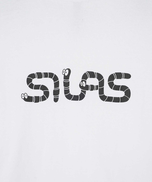 SILAS(サイラス)の「WORM LOGO WIDE L/S TEE(Tシャツ/カットソー・メンズ・ブラック/グリーン/ホワイト・XL/M/L)」の11枚目の写真