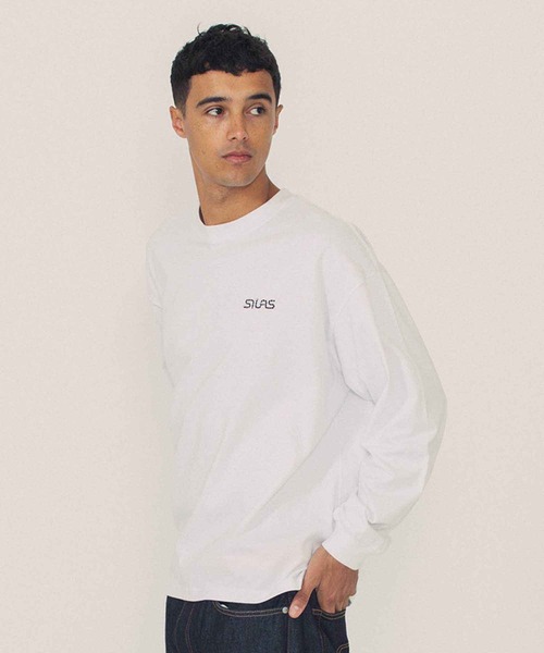 SILAS(サイラス)の「WORM LOGO WIDE L/S TEE(Tシャツ/カットソー・メンズ・ブラック/グリーン/ホワイト・XL/M/L)」の14枚目の写真