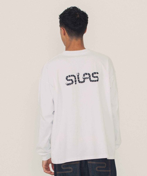 SILAS(サイラス)の「WORM LOGO WIDE L/S TEE(Tシャツ/カットソー・メンズ・ブラック/グリーン/ホワイト・XL/M/L)」の15枚目の写真