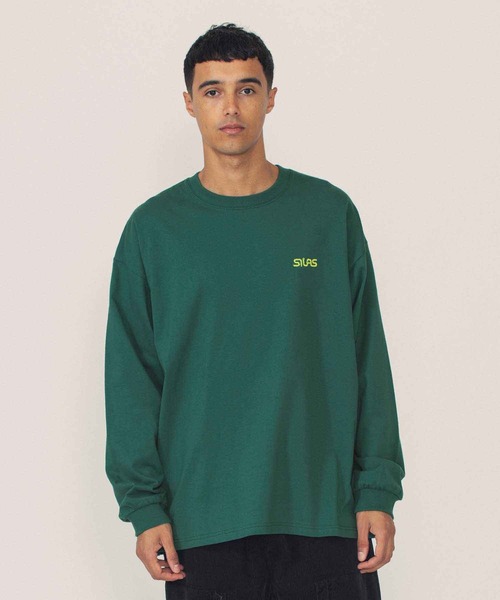 SILAS(サイラス)の「WORM LOGO WIDE L/S TEE(Tシャツ/カットソー・メンズ・ブラック/グリーン/ホワイト・XL/M/L)」の18枚目の写真