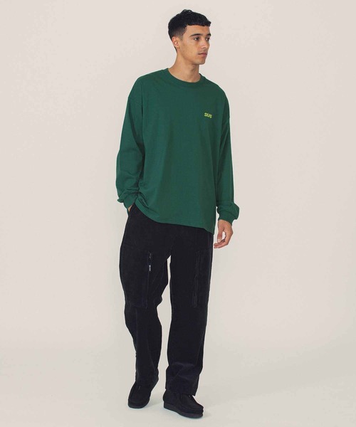 SILAS(サイラス)の「WORM LOGO WIDE L/S TEE(Tシャツ/カットソー・メンズ・ブラック/グリーン/ホワイト・XL/M/L)」の20枚目の写真