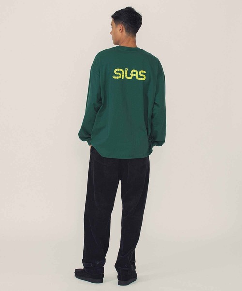 SILAS(サイラス)の「WORM LOGO WIDE L/S TEE(Tシャツ/カットソー・メンズ・ブラック/グリーン/ホワイト・XL/M/L)」の21枚目の写真
