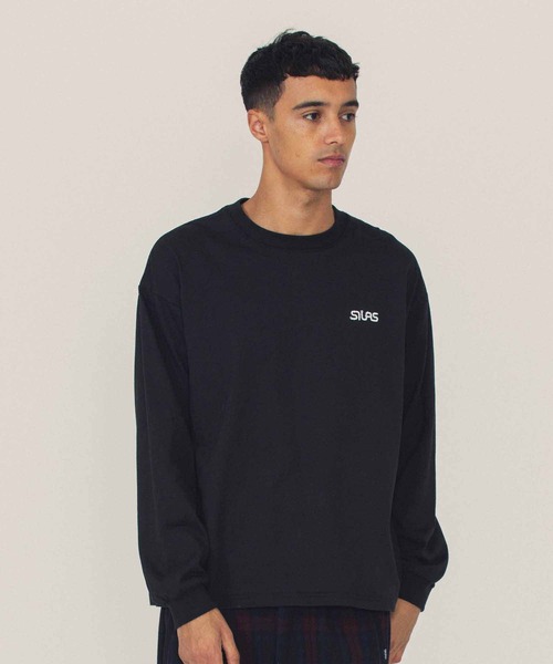 SILAS(サイラス)の「WORM LOGO WIDE L/S TEE(Tシャツ/カットソー・メンズ・ブラック/グリーン/ホワイト・XL/M/L)」の22枚目の写真