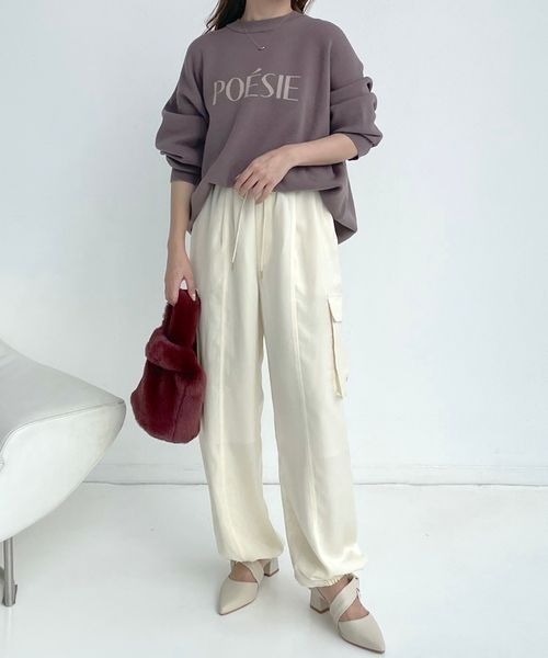 mysty woman（ミスティウーマン）の「ジャカードロゴニット　983426（ニット/セーター・レディース・ブルー/モカ/ピンク・FREE）」の22枚目の写真