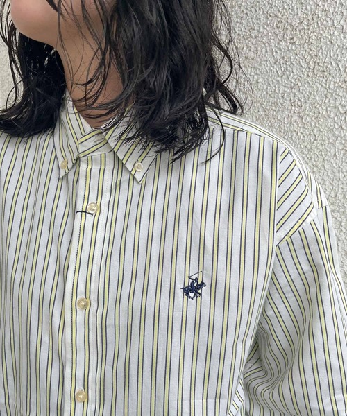 BEVERLY HILLS POLO CLUB(ビバリーヒルズポロクラブ)の「【 BEVERLY HILLS POLO CLUB / ビバリー ヒルズ ポロ クラブ 】 ツイルピーチ ワンポイント刺繍 ボタンダウンシャツ MNY 3878-6020(シャツ/ブラウス・レディース・その他2/グリーン系その他/ホワイト/イエロー系その他/その他1/ブラック系その他/ネイビー/ホワイト系その他/ベージュ・LARGE/X-LARGE/MEDIUM)」の21枚目の写真