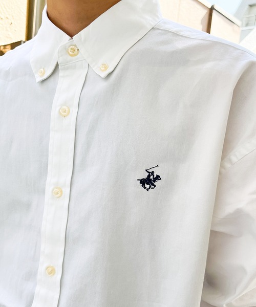BEVERLY HILLS POLO CLUB(ビバリーヒルズポロクラブ)の「【 BEVERLY HILLS POLO CLUB / ビバリー ヒルズ ポロ クラブ 】 ツイルピーチ ワンポイント刺繍 ボタンダウンシャツ MNY 3878-6020(シャツ/ブラウス・レディース・その他2/グリーン系その他/ホワイト/イエロー系その他/その他1/ブラック系その他/ネイビー/ホワイト系その他/ベージュ・LARGE/X-LARGE/MEDIUM)」の19枚目の写真