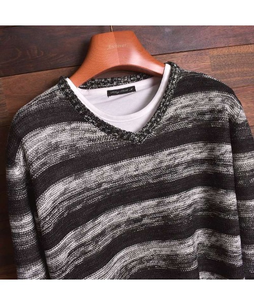 Bling Leads（ブリングリーズ）の「【Bling Leads】ボーダーニット＆ ロングTシャツ　アンサンブルセット（アンサンブル・メンズ・ブルー系その他2/グレー系その他/レッド系その他2/レッド系その他/ブラック系その他/グレー系その他2/ブラック系その他2・MEDIUM/X-LARGE/LARGE）」の16枚目の写真