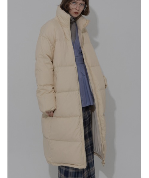 AMAIL（アマイル）の「Standard bread long coat（ダウンジャケット/コート・レディース・アイボリー/ブラック/ベージュ・FREE）」の19枚目の写真
